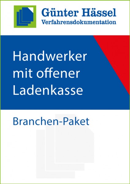 Handwerker mit offener Ladenkasse - Branchenpaket
