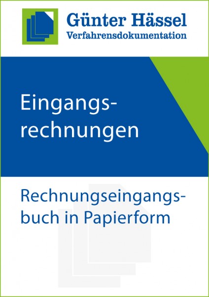 Rechnungseingangsbuch in Papierform