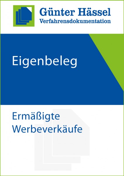 Eigenbeleg ermäßigte Werbeverkäufe
